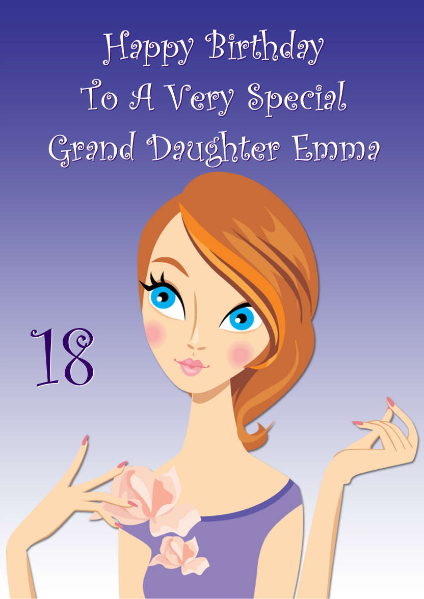 Pretty Girl Card Front - card made with Crafty Bob's Card Creator