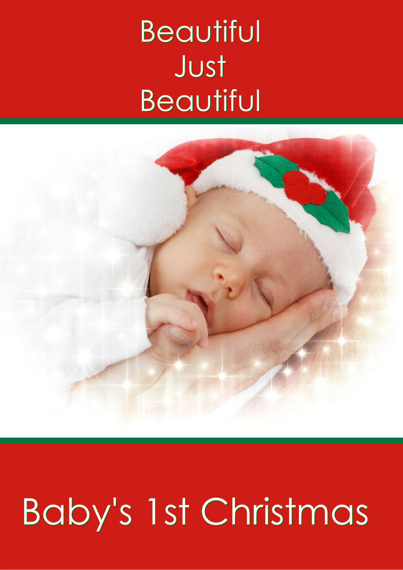 Baby's First Christmas - card made with Crafty Bob's Card Creator
