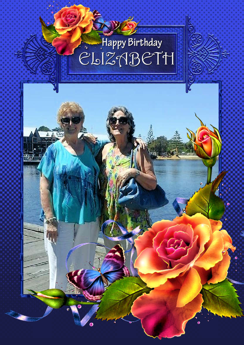 Custom Photo Floral Greeting Card - card made with Crafty Bob's Card Creator
