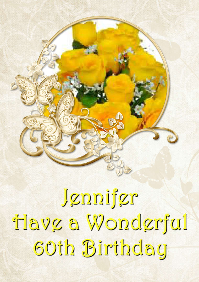 Gold Butterfly Aperture Photo Card - card made with Crafty Bob's Card Creator