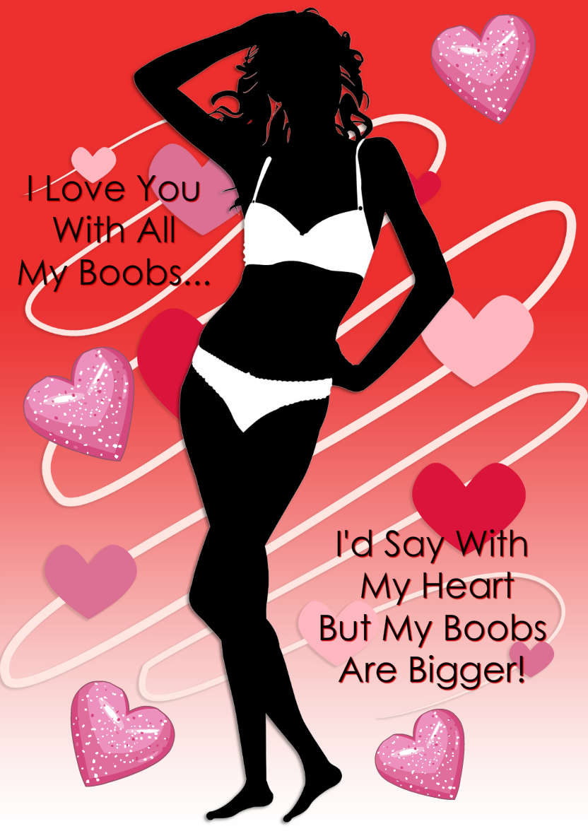 With All My Heart Romantic Card Front - card made with Crafty Bob's Card Creator