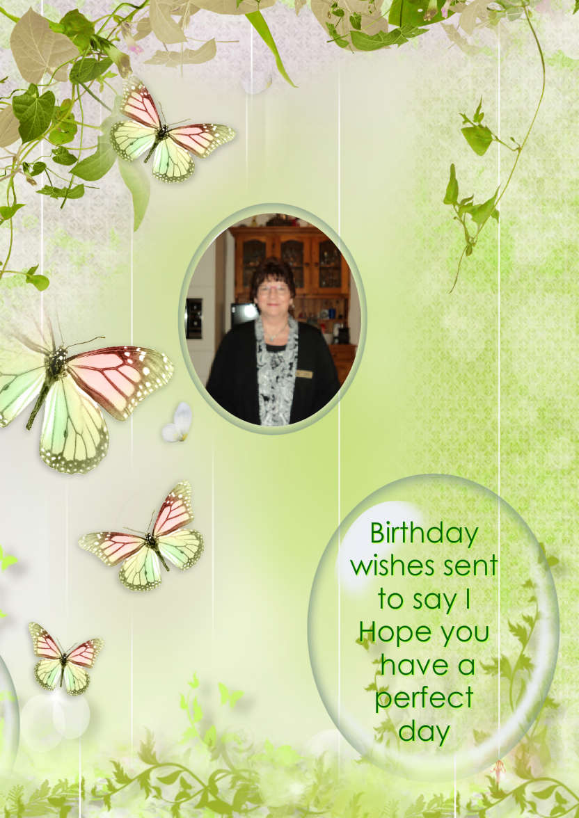 Butterfly Greeting Card - card made with Crafty Bob's Card Creator