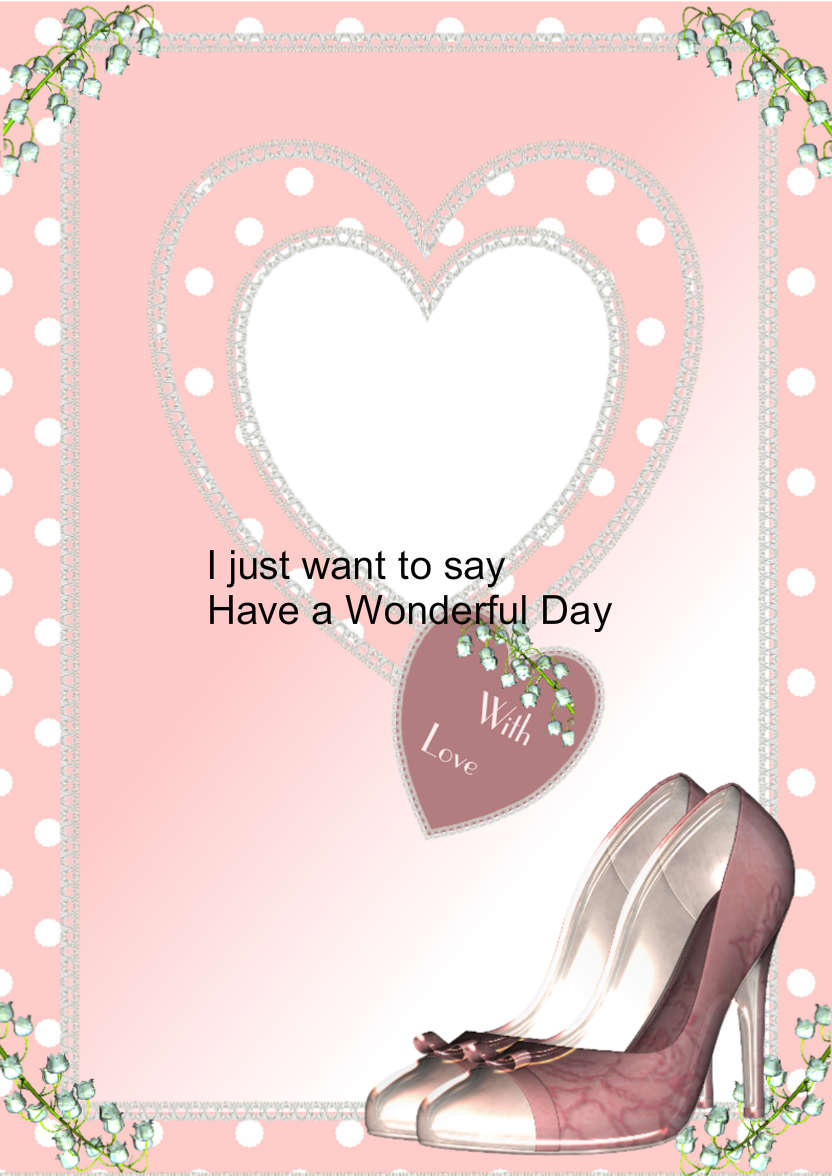 Love Shoes!! - card made with Crafty Bob's Card Creator