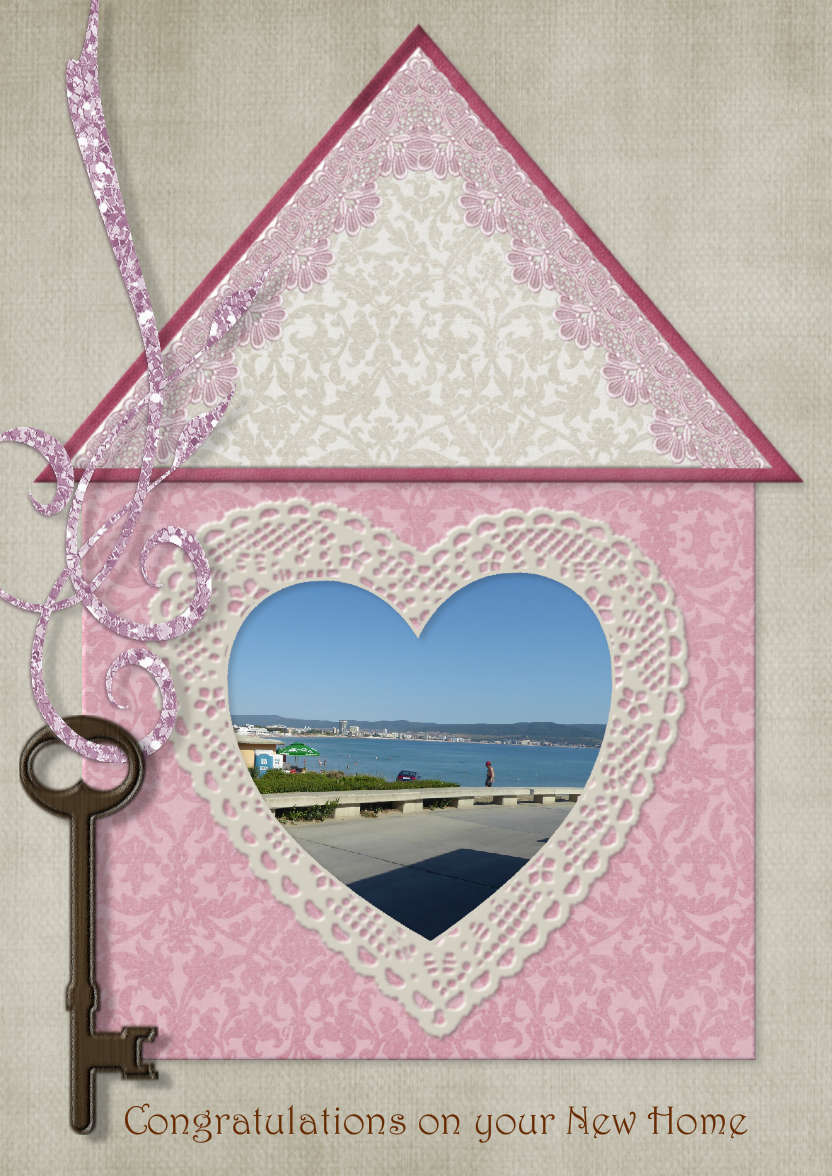New Home - card made with Crafty Bob's Card Creator