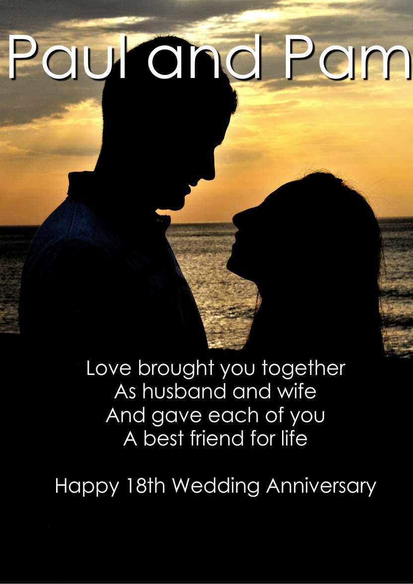 Sunset Couple - card made with Crafty Bob's Card Creator