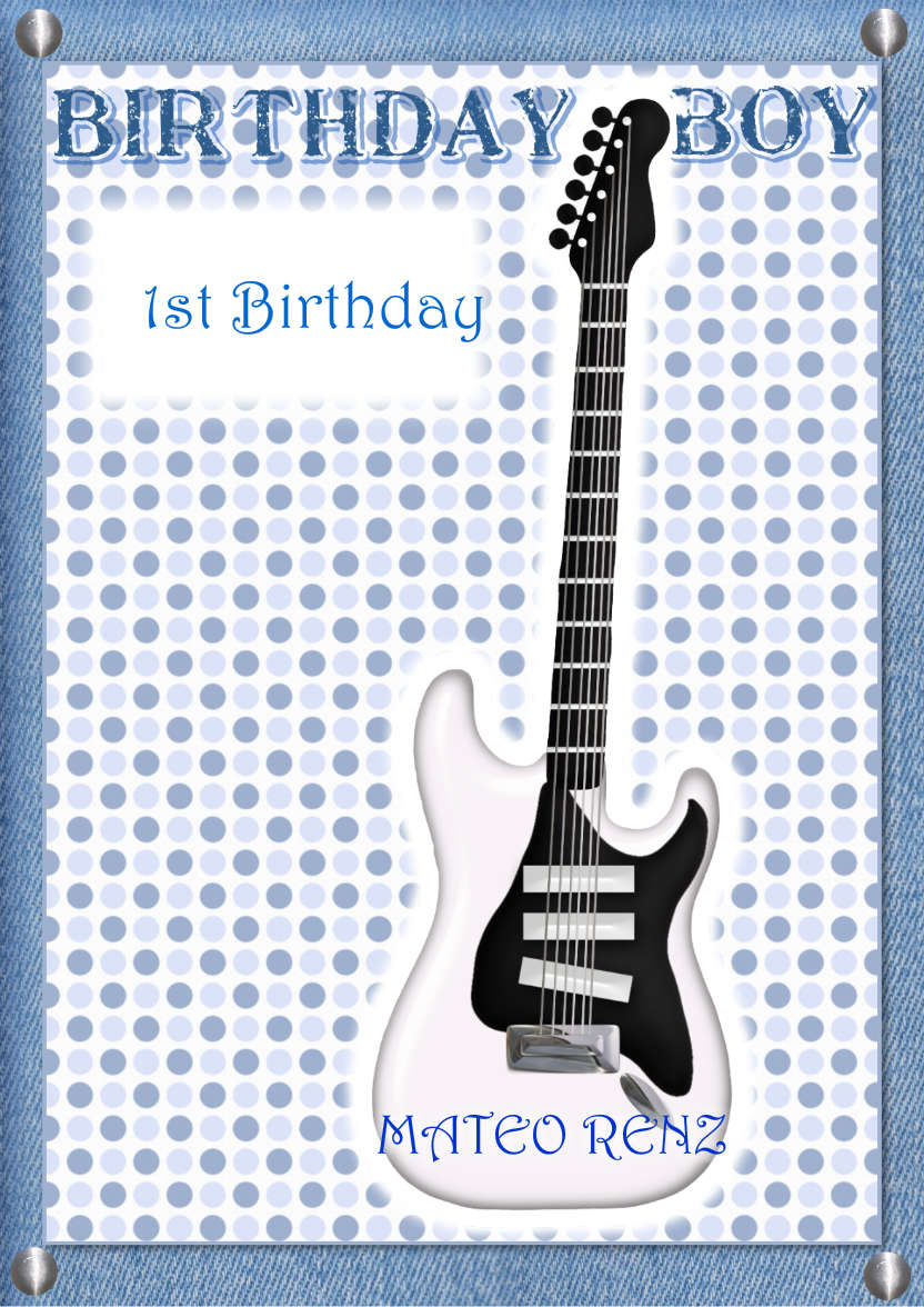 Guitar Fan - card made with Crafty Bob's Card Creator