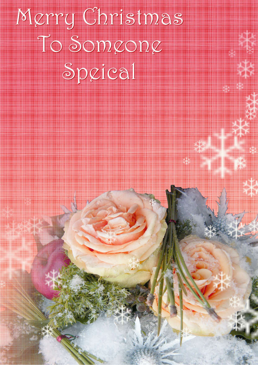 Christmas Bouquet - card made with Crafty Bob's Card Creator