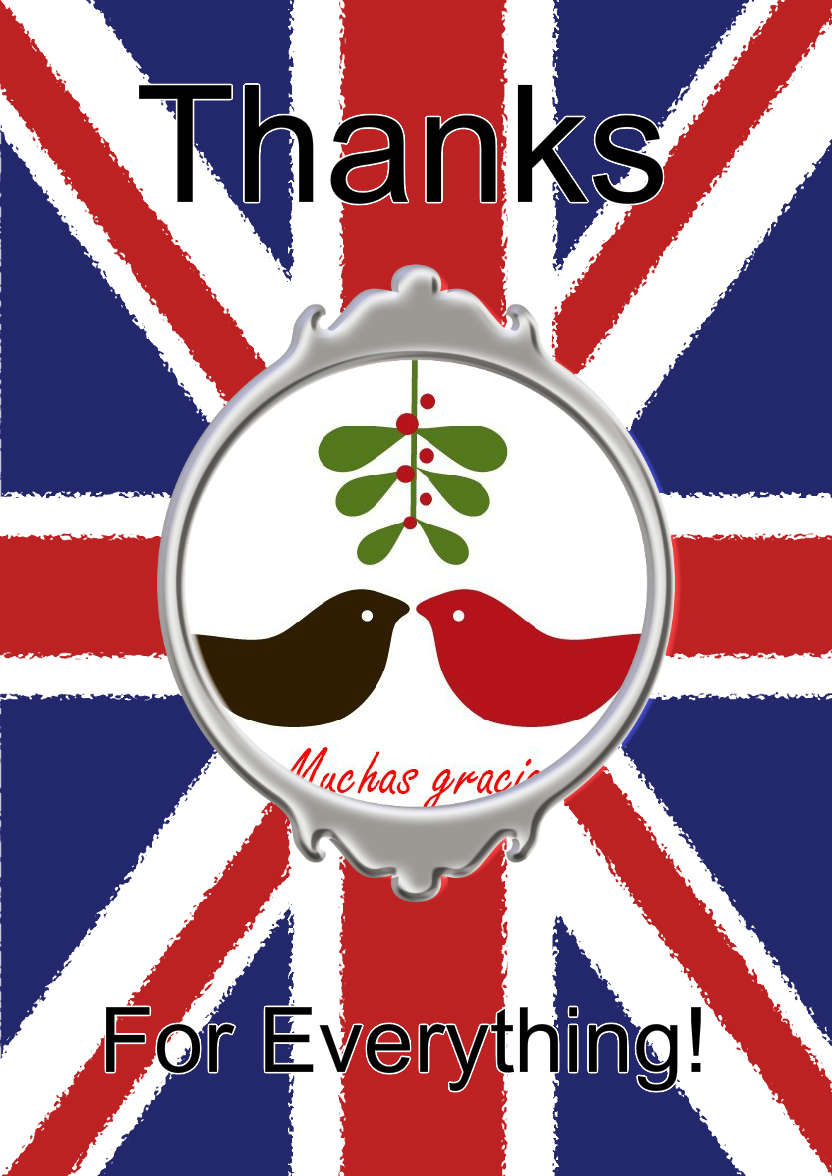 Union Jack Style Thank You Aperture Card - card made with Crafty Bob's Card Creator