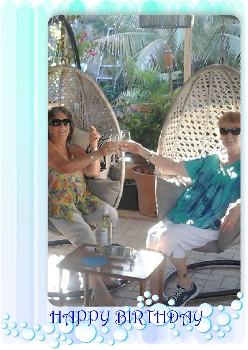 Blue Bubble Large Photo Aperture Card - card made with Crafty Bob's Card Creator