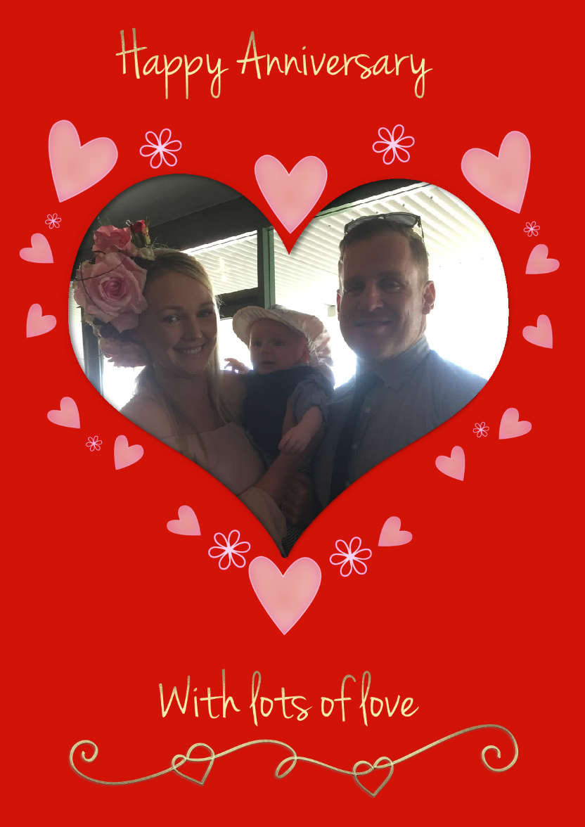 Anniversary Heart - card made with Crafty Bob's Card Creator