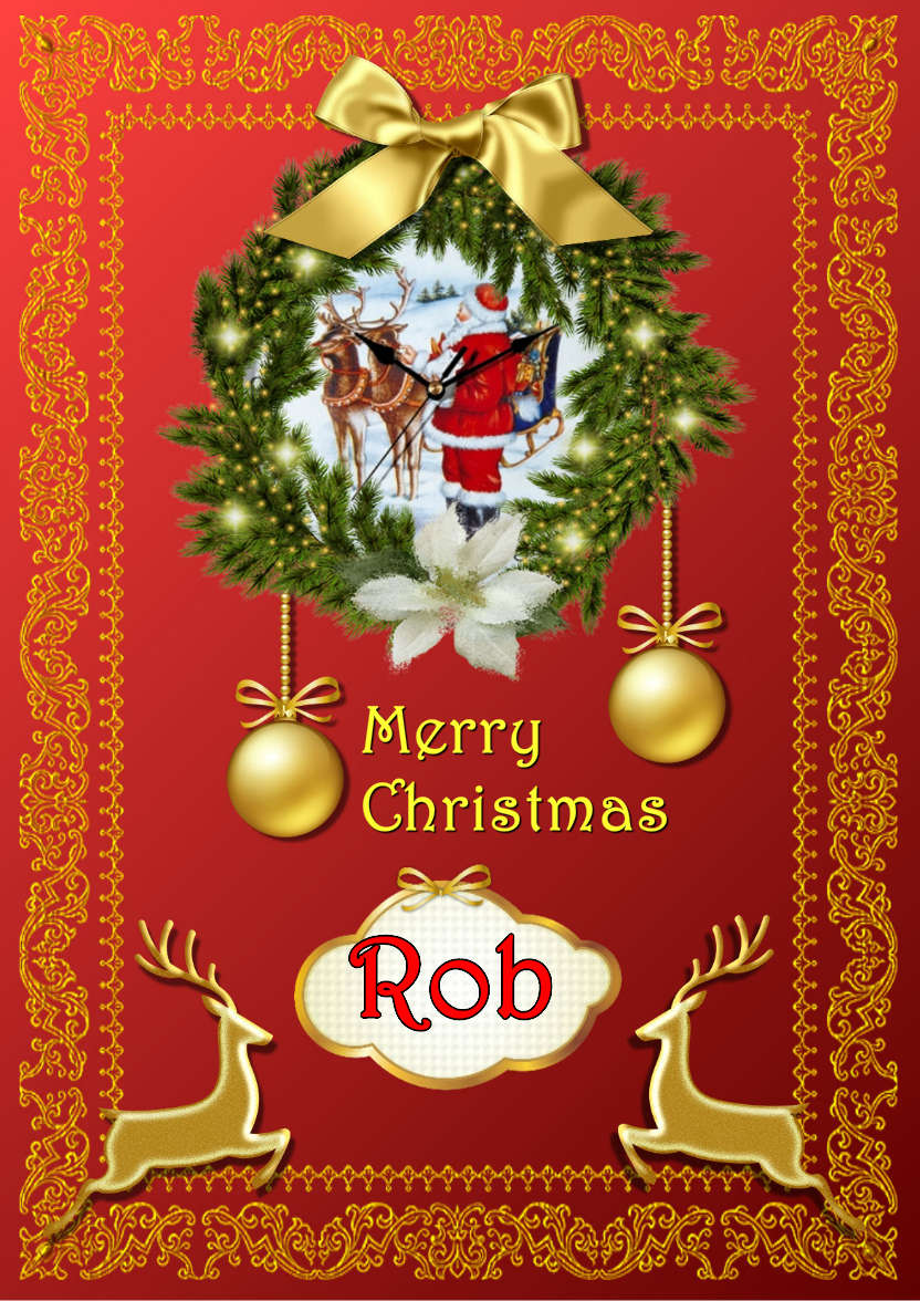 Christmas Time - card made with Crafty Bob's Card Creator