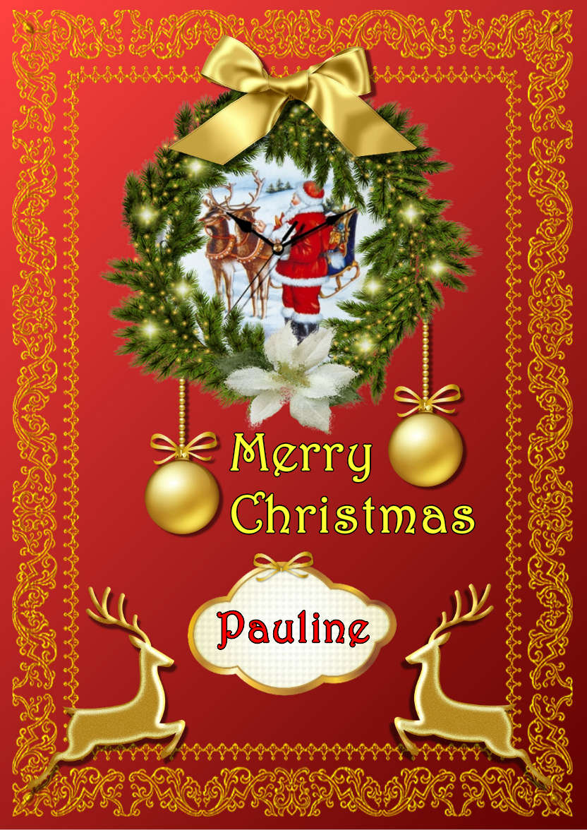 Christmas Time - card made with Crafty Bob's Card Creator