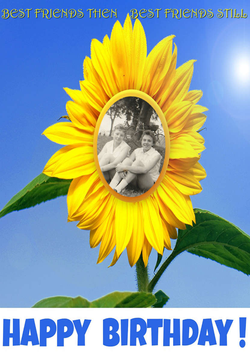 Sunflower - card made with Crafty Bob's Card Creator
