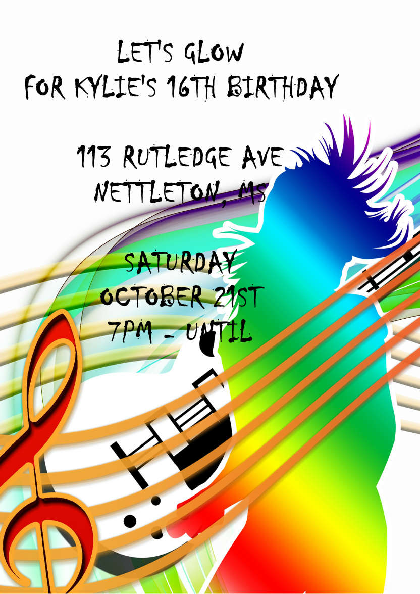 Feel the Music - card made with Crafty Bob's Card Creator