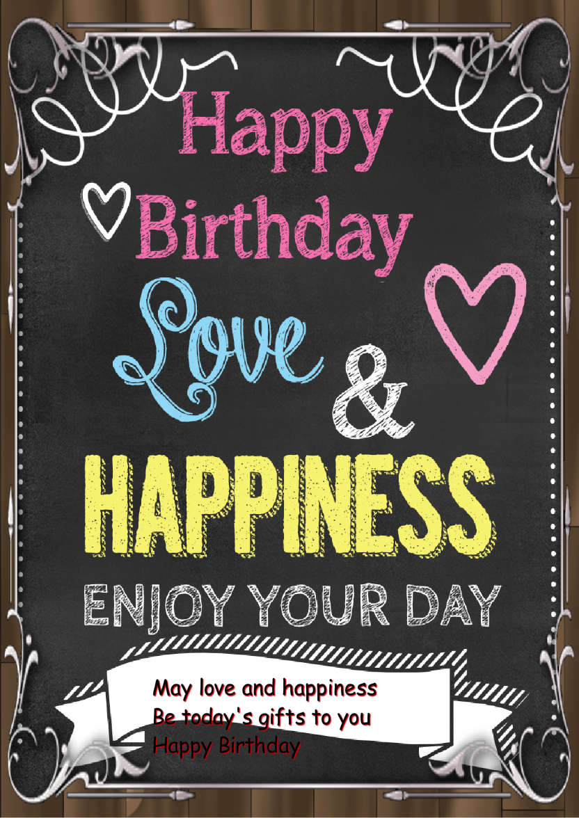 Chalkboard Card - card made with Crafty Bob's Card Creator