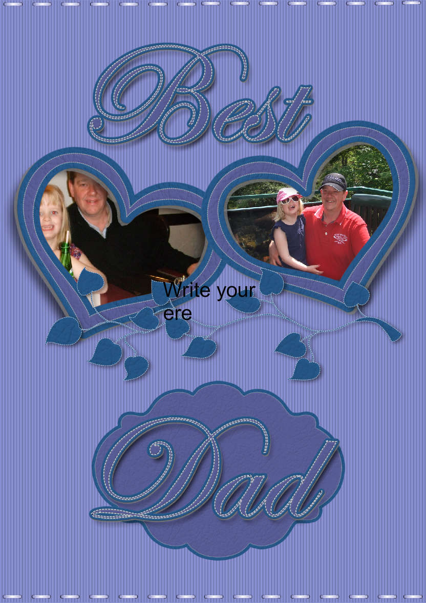 Birthday Dad - card made with Crafty Bob's Card Creator