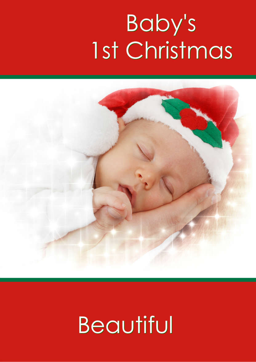 Baby's First Christmas - card made with Crafty Bob's Card Creator