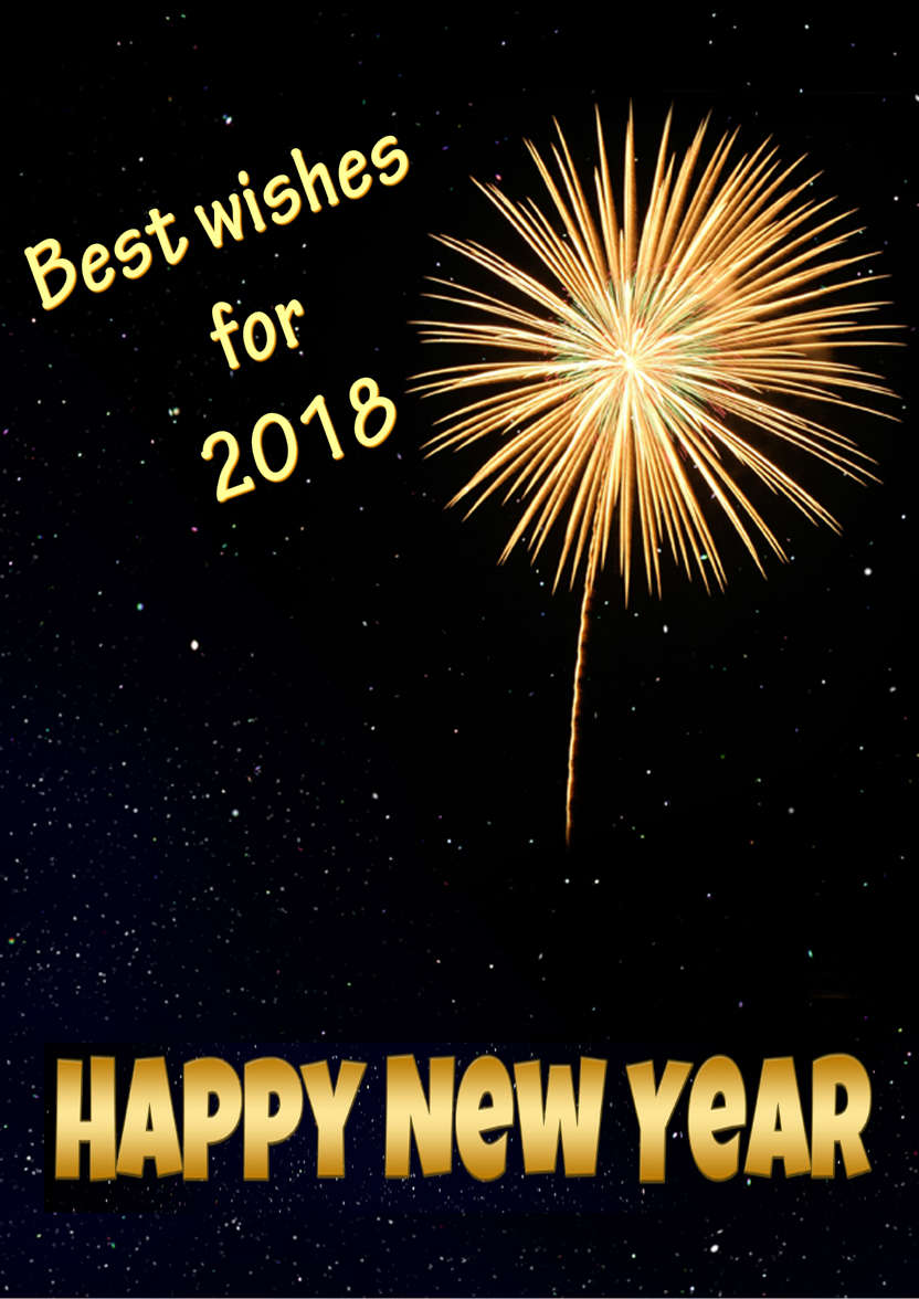 Firework New Year Card - card made with Crafty Bob's Card Creator