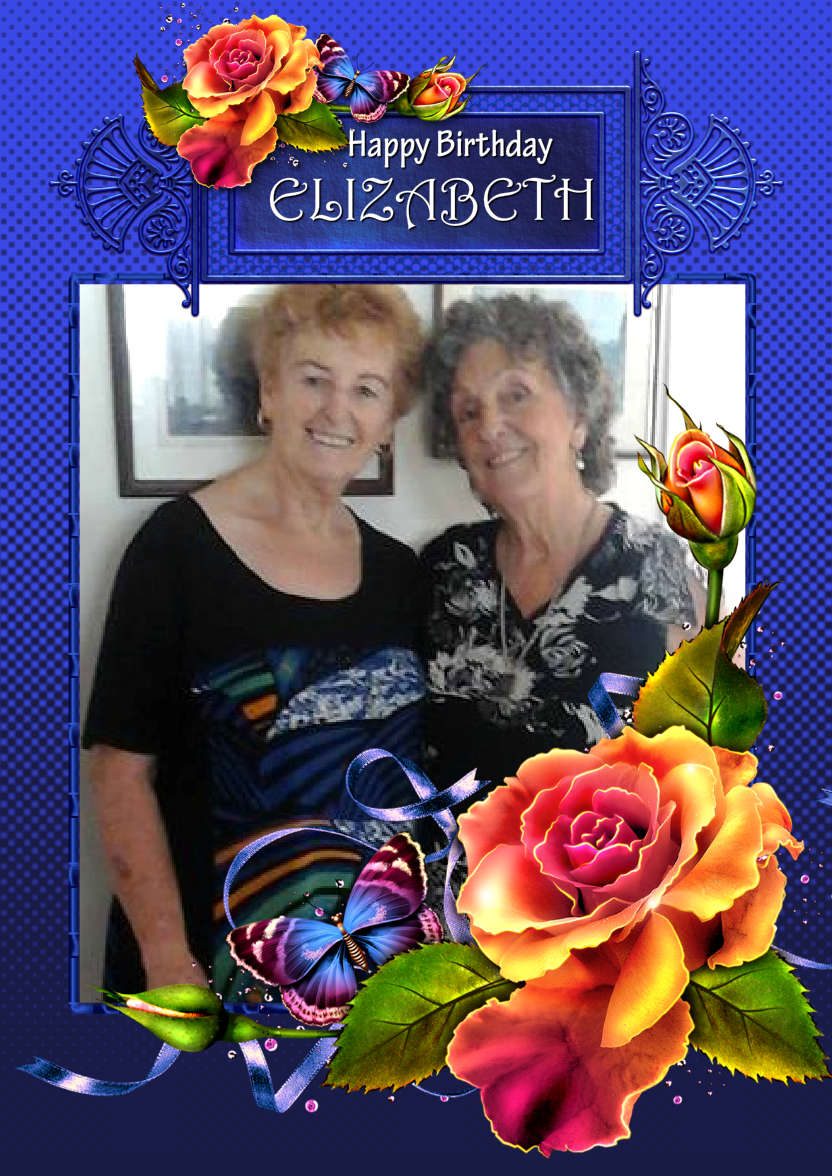 Custom Photo Floral Greeting Card - card made with Crafty Bob's Card Creator