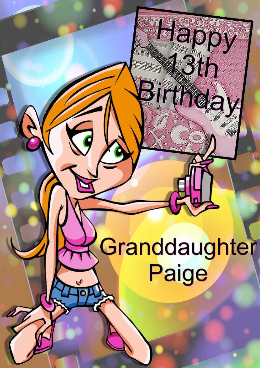 Selfie Queen Card - card made with Crafty Bob's Card Creator