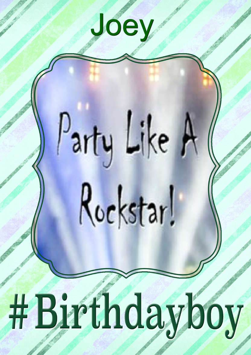 Hashtag Birthday Boy - card made with Crafty Bob's Card Creator