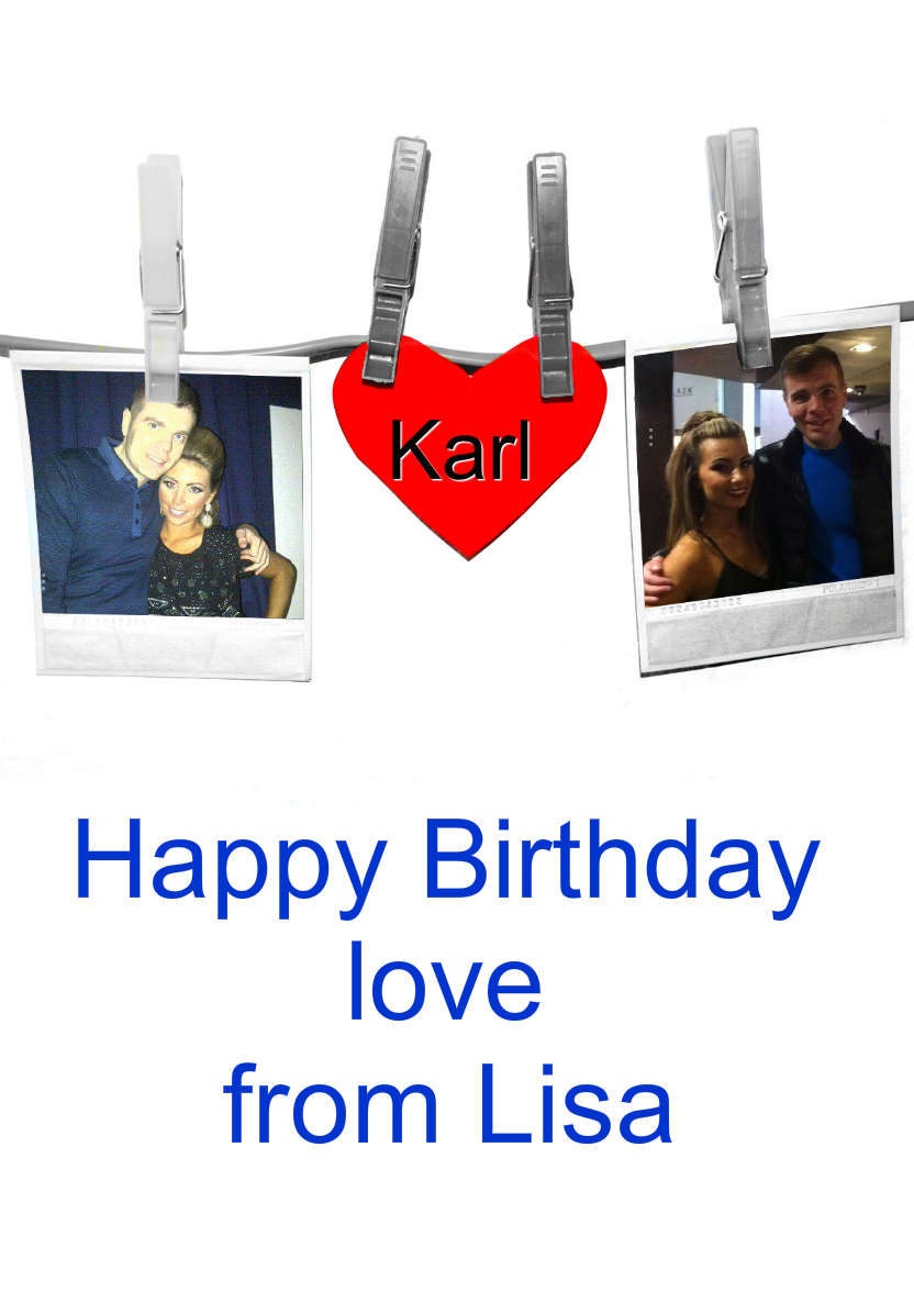 Anniversary Snapshots - card made with Crafty Bob's Card Creator