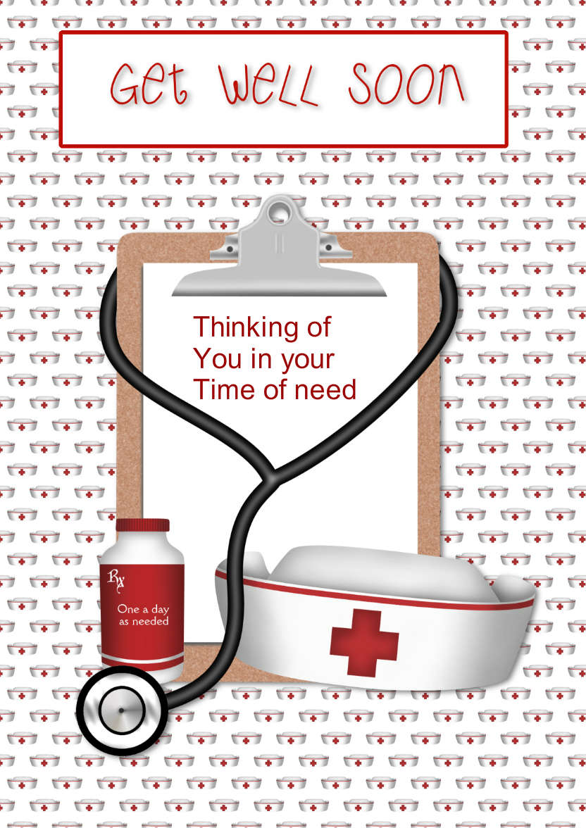 Get Well Soon - card made with Crafty Bob's Card Creator