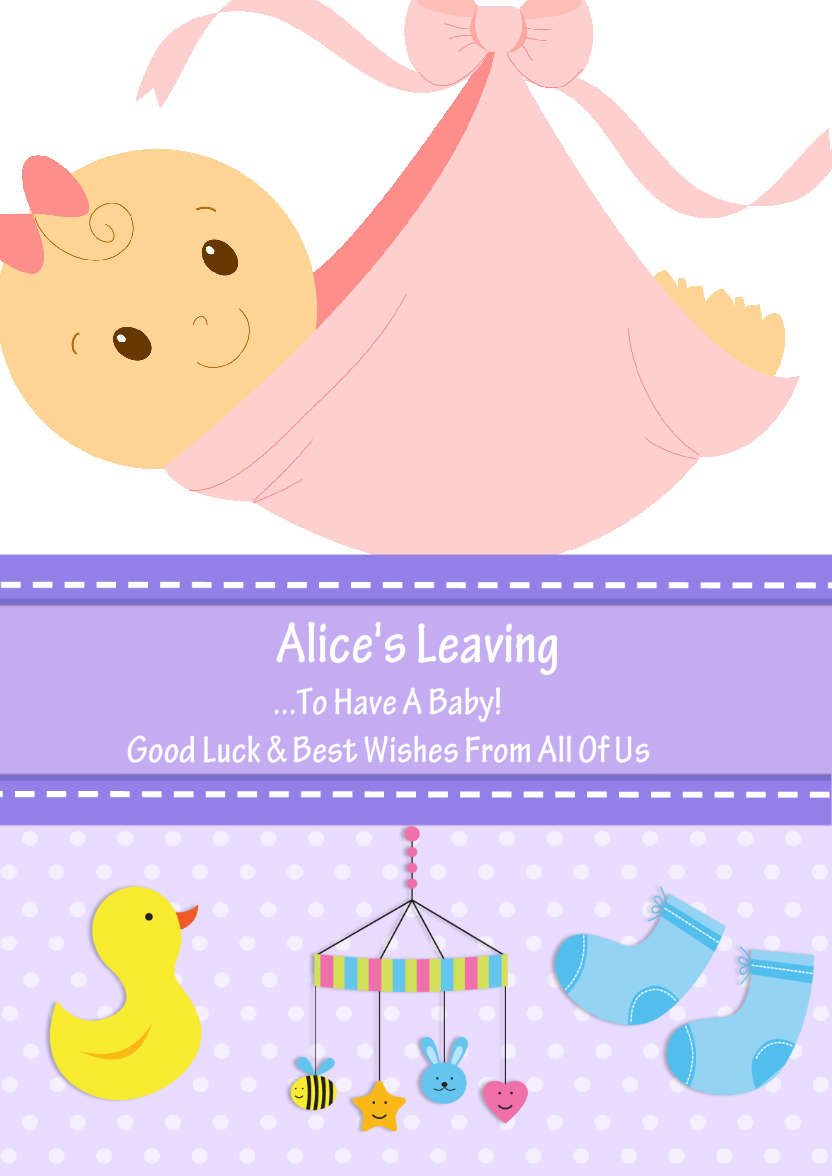 Congratulations Pregnancy Card - card made with Crafty Bob's Card Creator