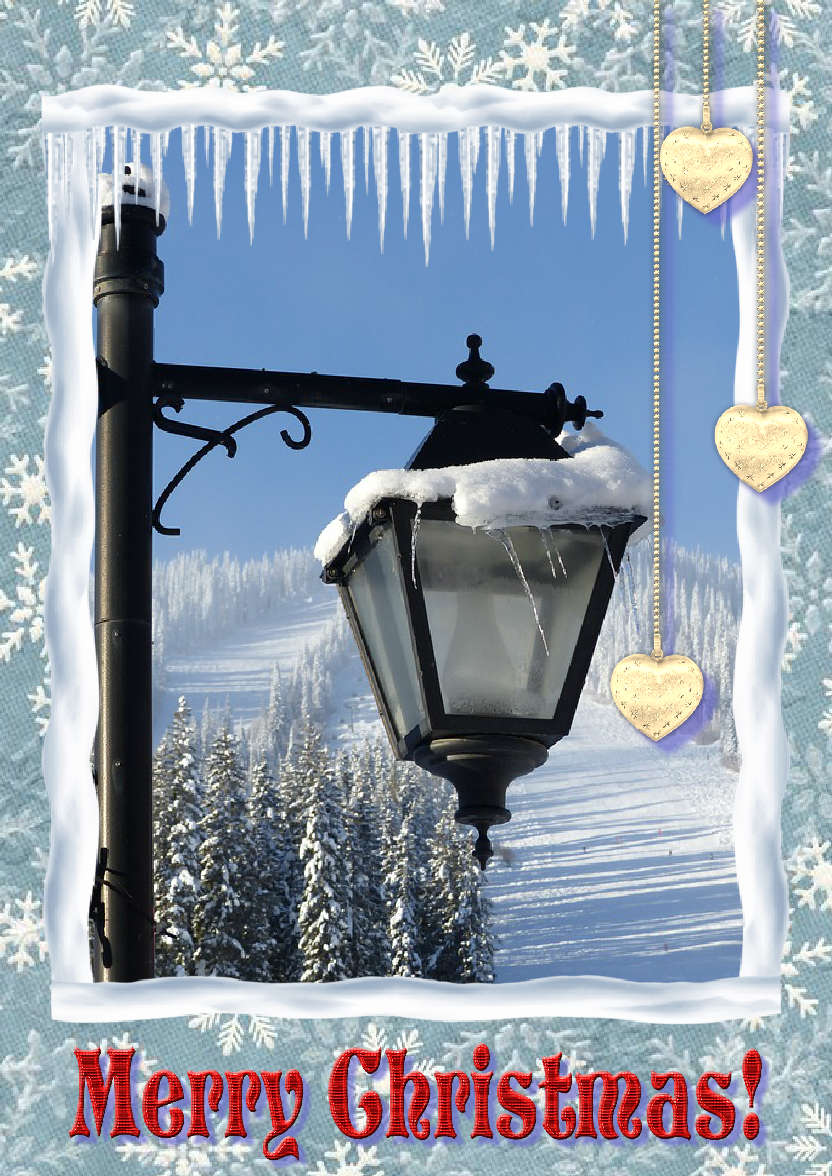 Light Blue Plain Background - card made with Crafty Bob's Card Creator