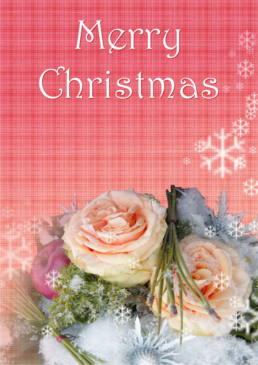 Christmas Bouquet - card made with Crafty Bob's Card Creator