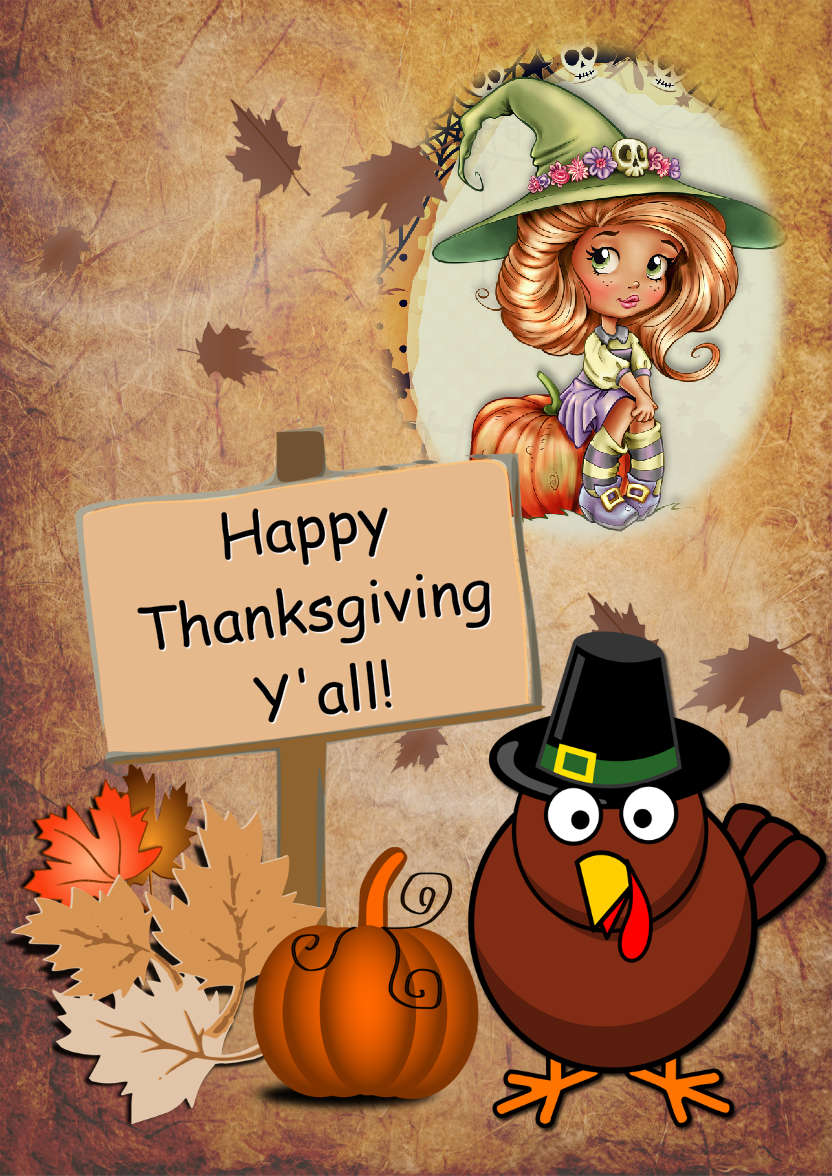 Thanksgiving Turkey Photo Card - card made with Crafty Bob's Card Creator
