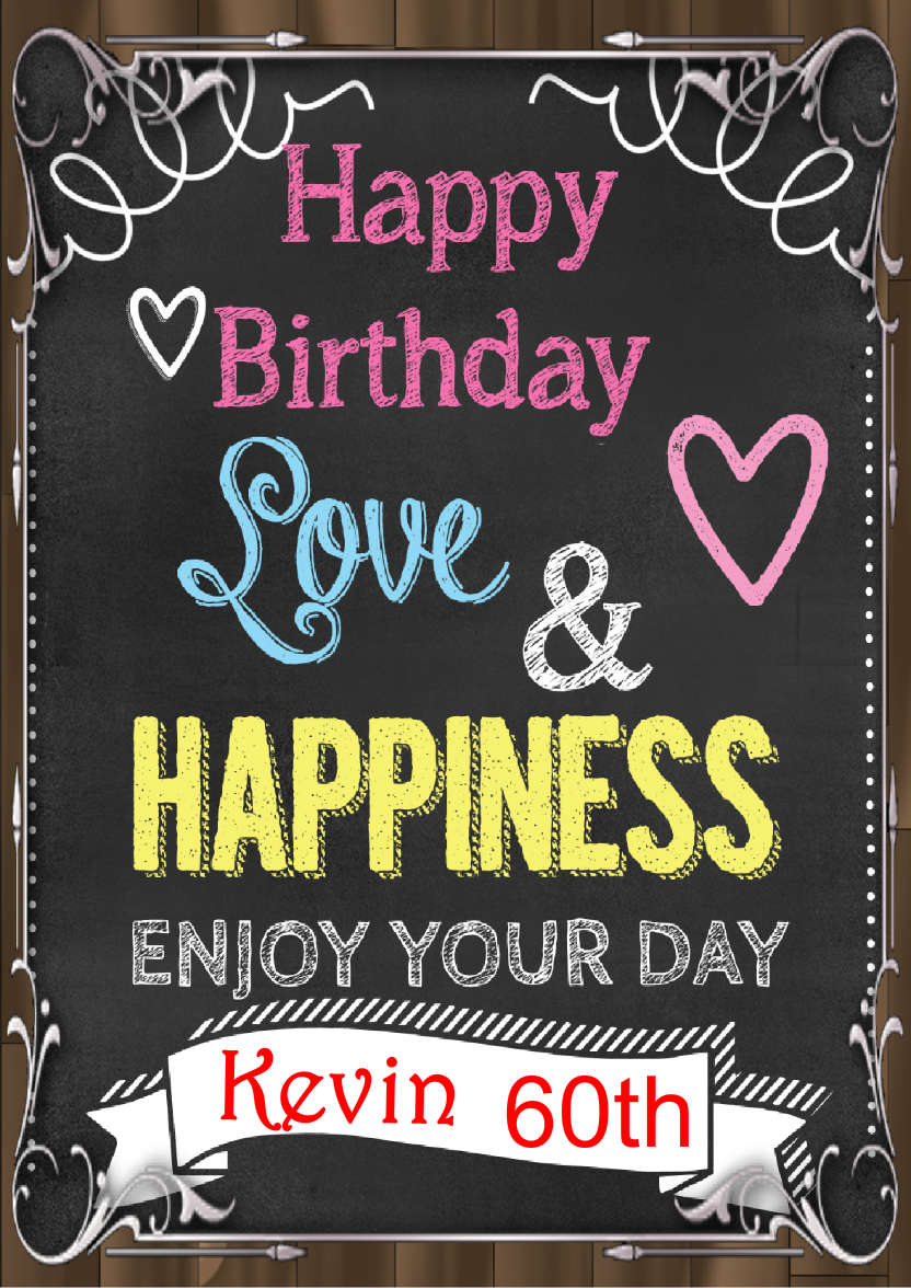 Chalkboard Card - card made with Crafty Bob's Card Creator