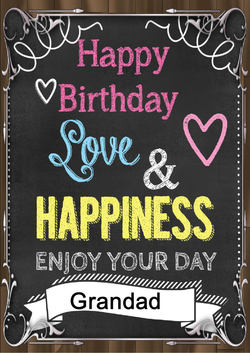 Chalkboard Card - card made with Crafty Bob's Card Creator