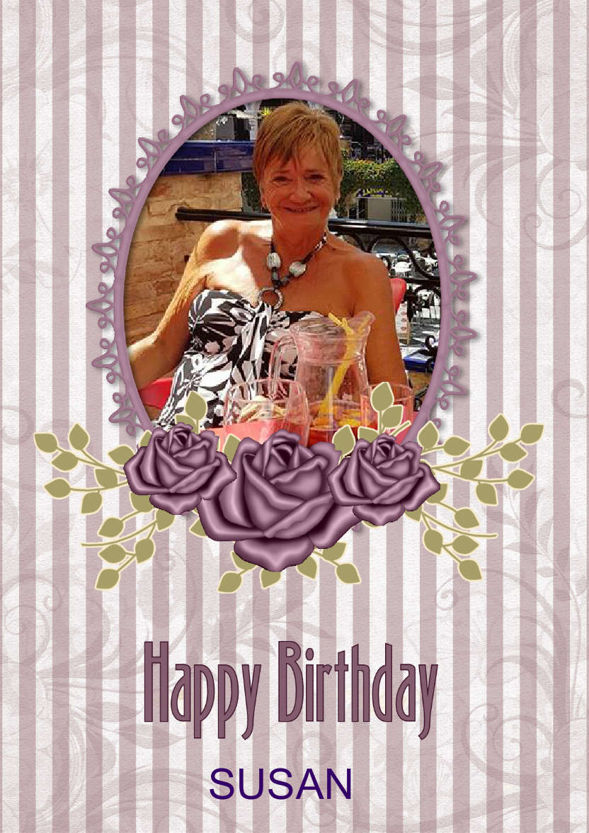 Vintage Roses - card made with Crafty Bob's Card Creator