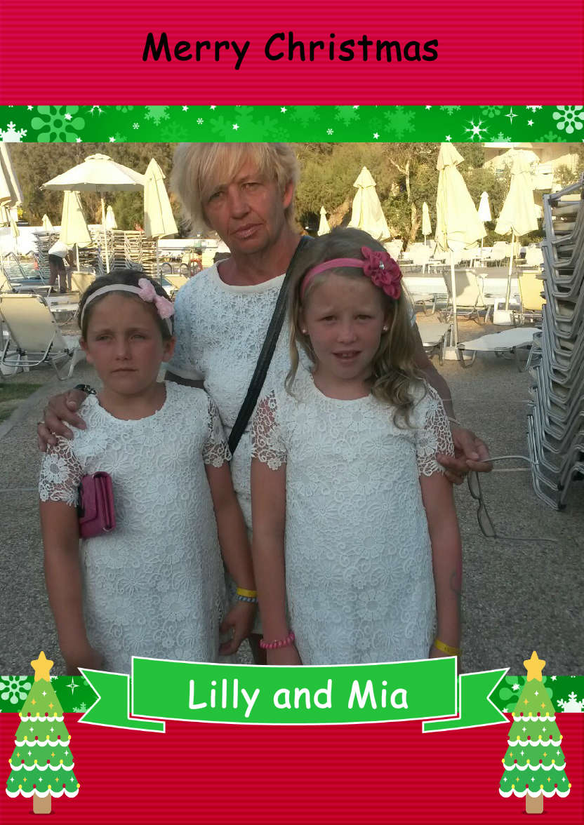 Christmas Frame Card - card made with Crafty Bob's Card Creator