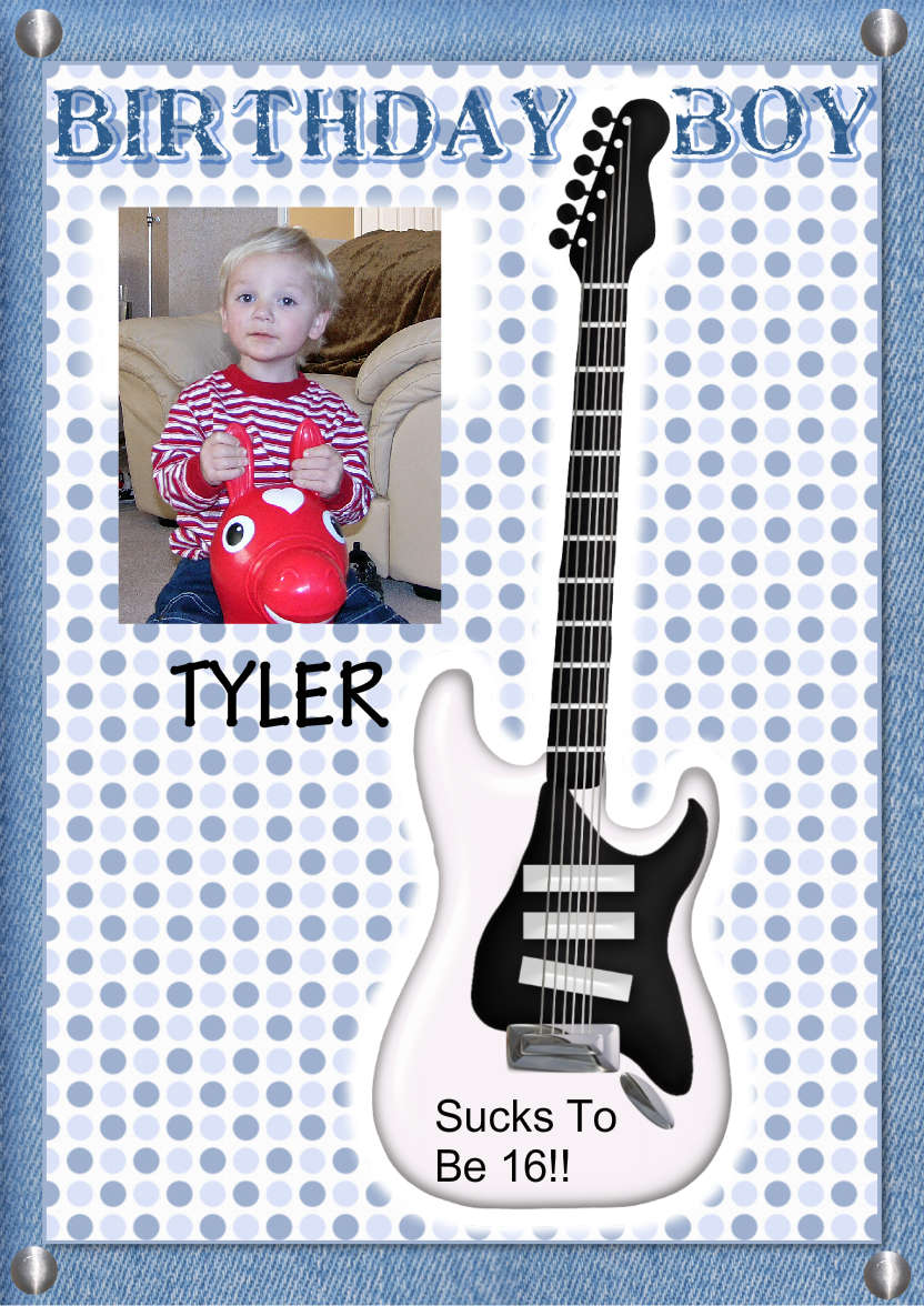 Guitar Fan - card made with Crafty Bob's Card Creator
