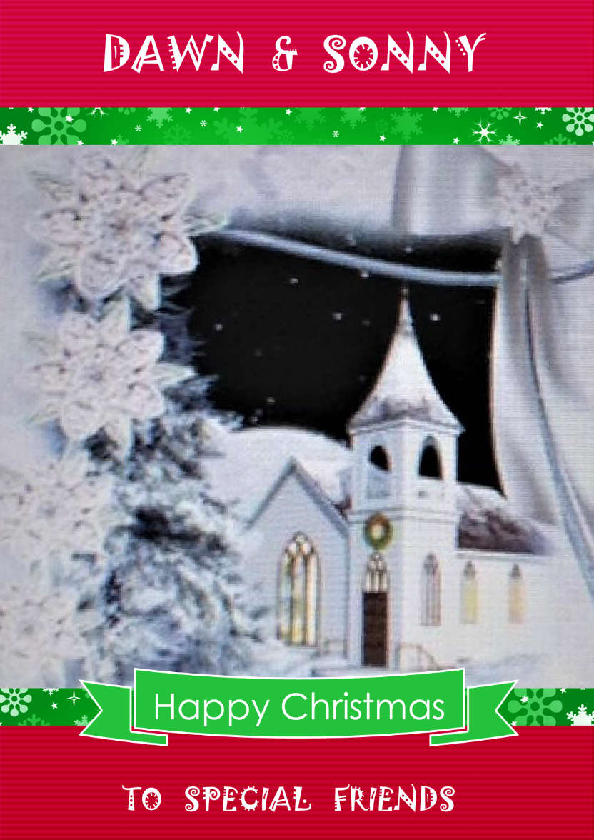 Christmas Frame Card - card made with Crafty Bob's Card Creator