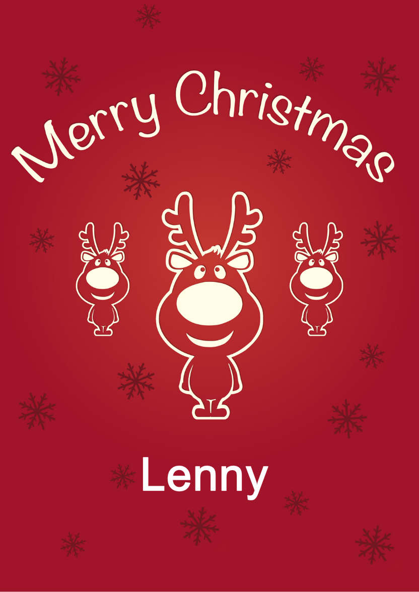 Smiling Reindeer - card made with Crafty Bob's Card Creator