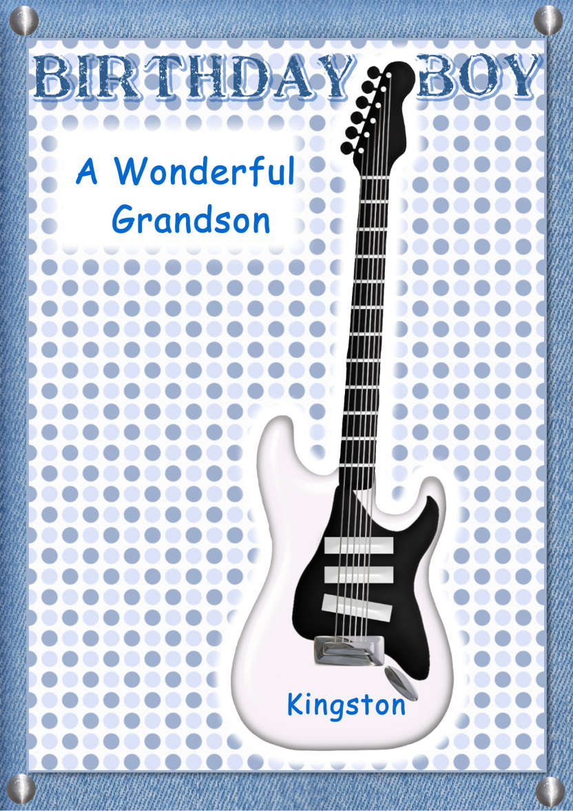 Guitar Fan - card made with Crafty Bob's Card Creator
