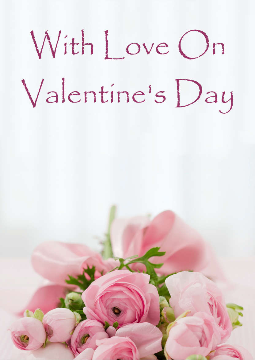 Pink Wedding Bouquet Card - card made with Crafty Bob's Card Creator