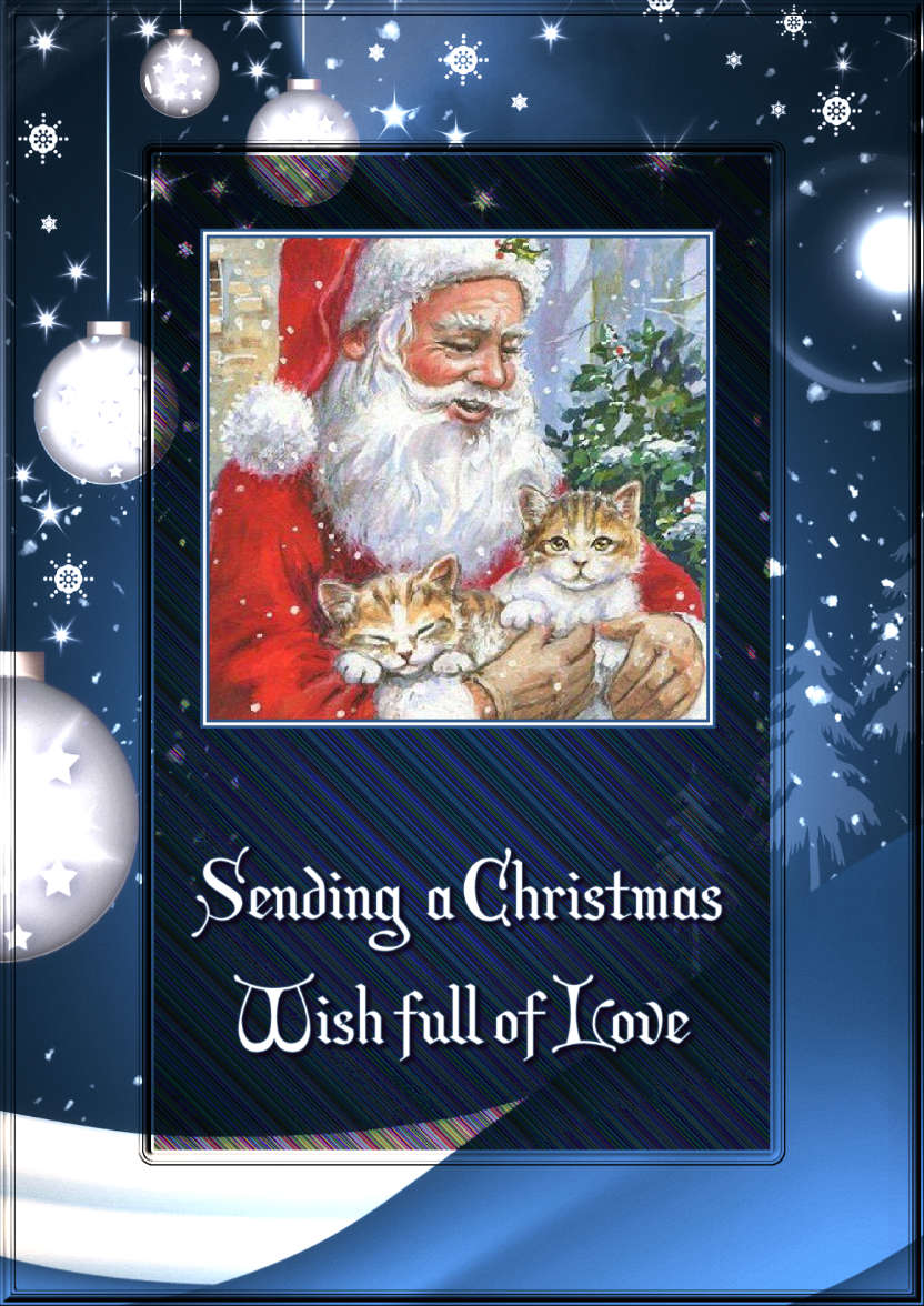 Sending a Christmas Wish Photo Card - card made with Crafty Bob's Card Creator