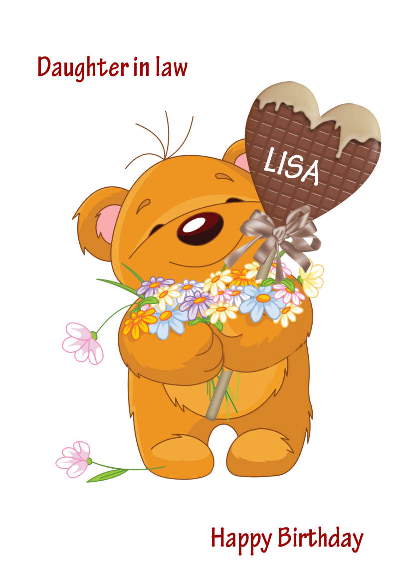 Bear Hugs - card made with Crafty Bob's Card Creator