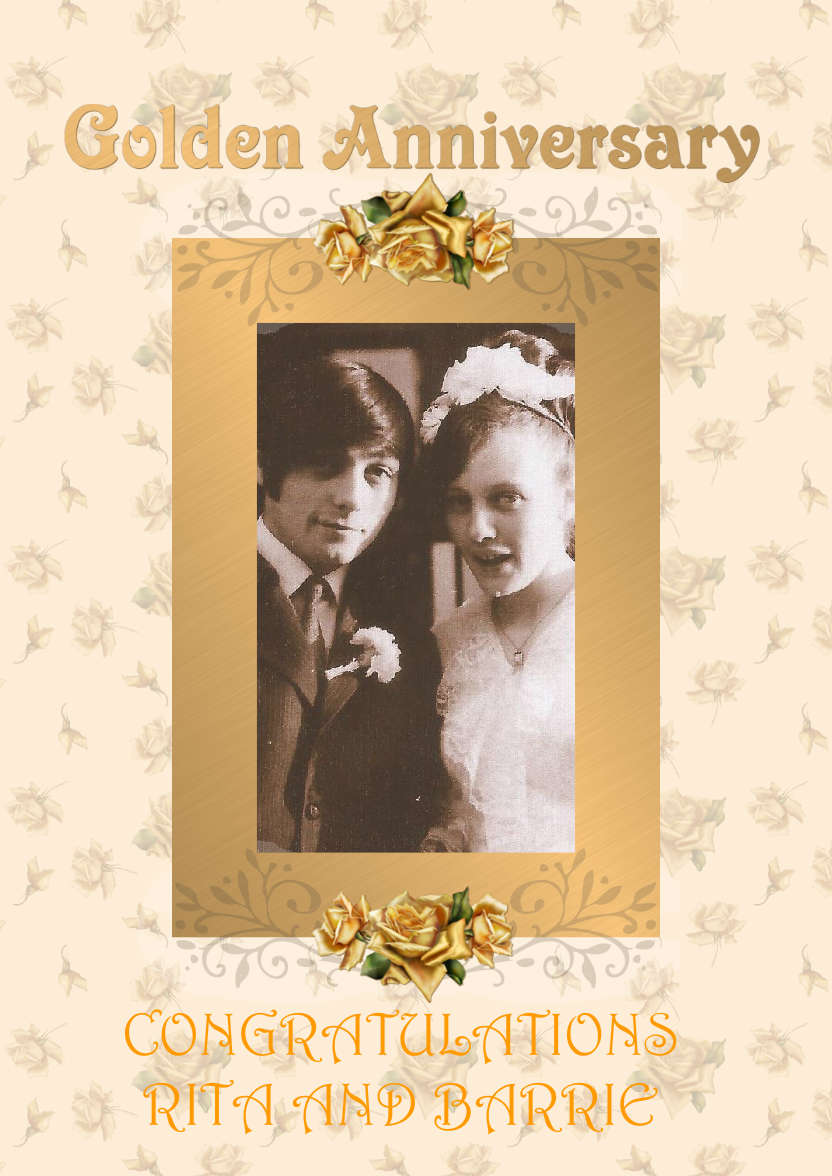 50 Golden Years Roses - card made with Crafty Bob's Card Creator