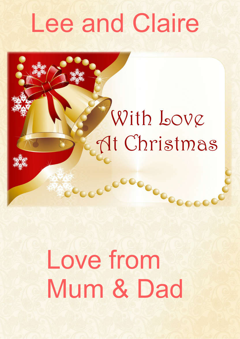 Jingle Bells Christmas Card - card made with Crafty Bob's Card Creator