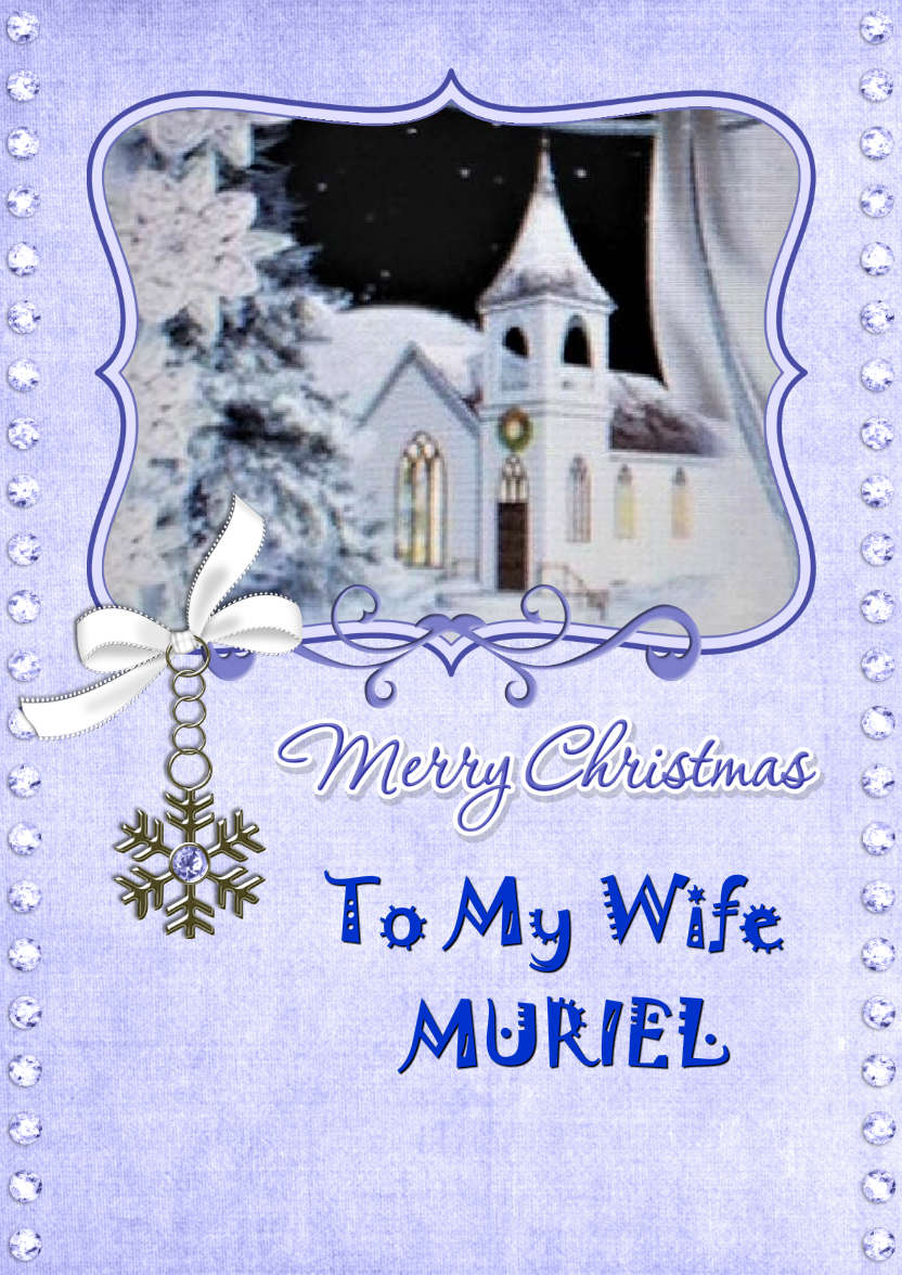 Christmas Bling Photo Card - card made with Crafty Bob's Card Creator