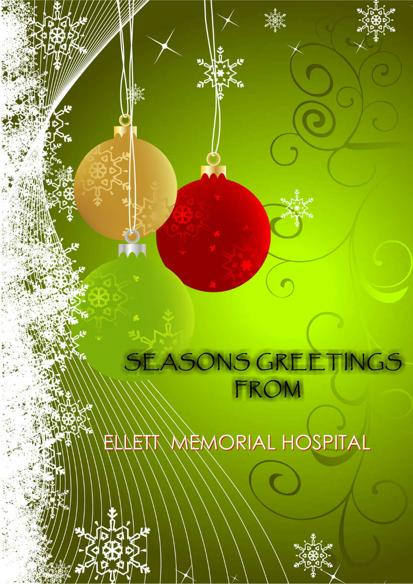 Beautiful Baubles Green Christmas Card Front - card made with Crafty Bob's Card Creator