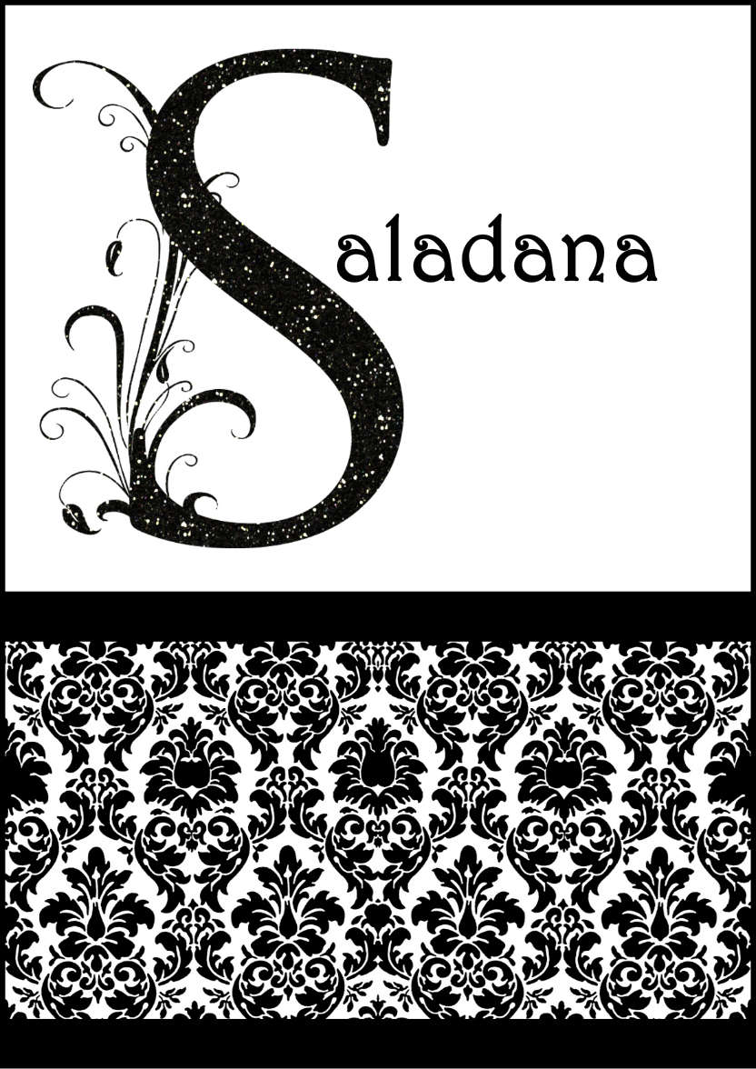 Damask Monogram Letter S Card - card made with Crafty Bob's Card Creator