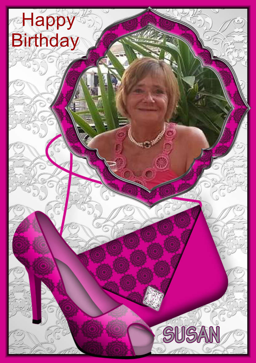 Shoes and Bag - card made with Crafty Bob's Card Creator