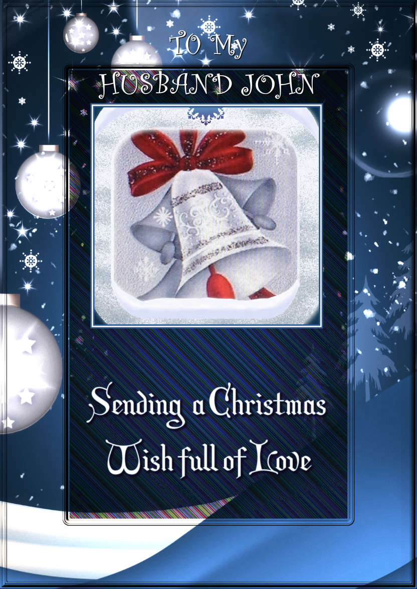Sending a Christmas Wish Photo Card - card made with Crafty Bob's Card Creator
