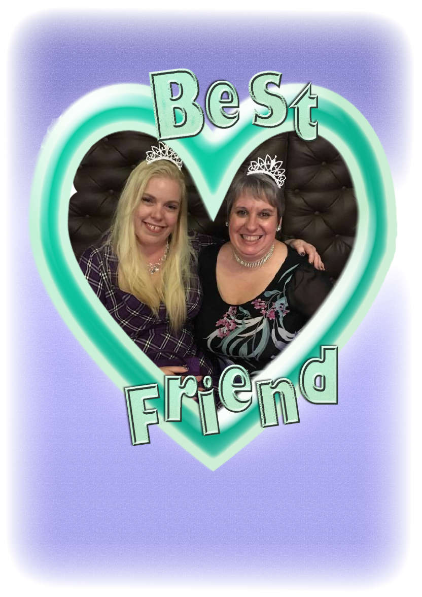Best Friend- Large Heart for Photo - card made with Crafty Bob's Card Creator
